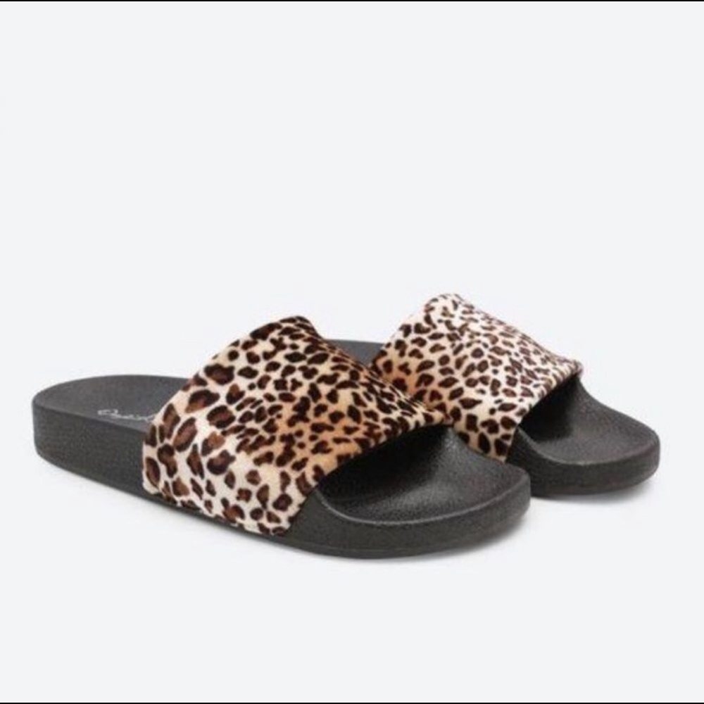 Leopard Print Slides